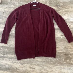 Sophie Rue Burgundy Cardigan Size Medium